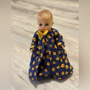 Vintage Vogue Ginny Baby Doll / Doll 8" Tall With Dress And Coat